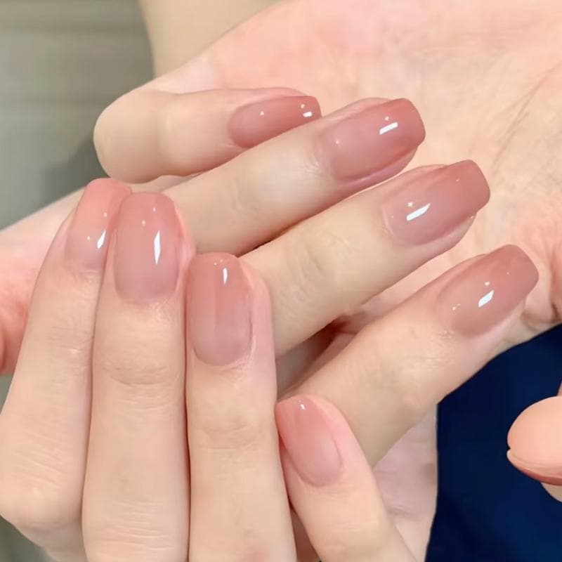 T056 เล็บปลอมสําเร็จรูป ทำด้วยมือ 10 ชิ้น/กล่อง แคทอาย โทนสีนู้ด สีไล่ระดับสวมง่าย ใช้ซ้ำได้ แถมฟรีชุดอุปกรณ์ รูปที่ 4