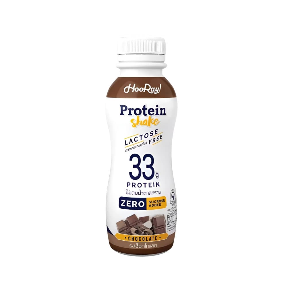 ฮูเร่ นมโปรตีนแลคโตสฟรีช็อกโกแลต Hooray Protein Shake Chocolate 340ml. รูปที่ 1