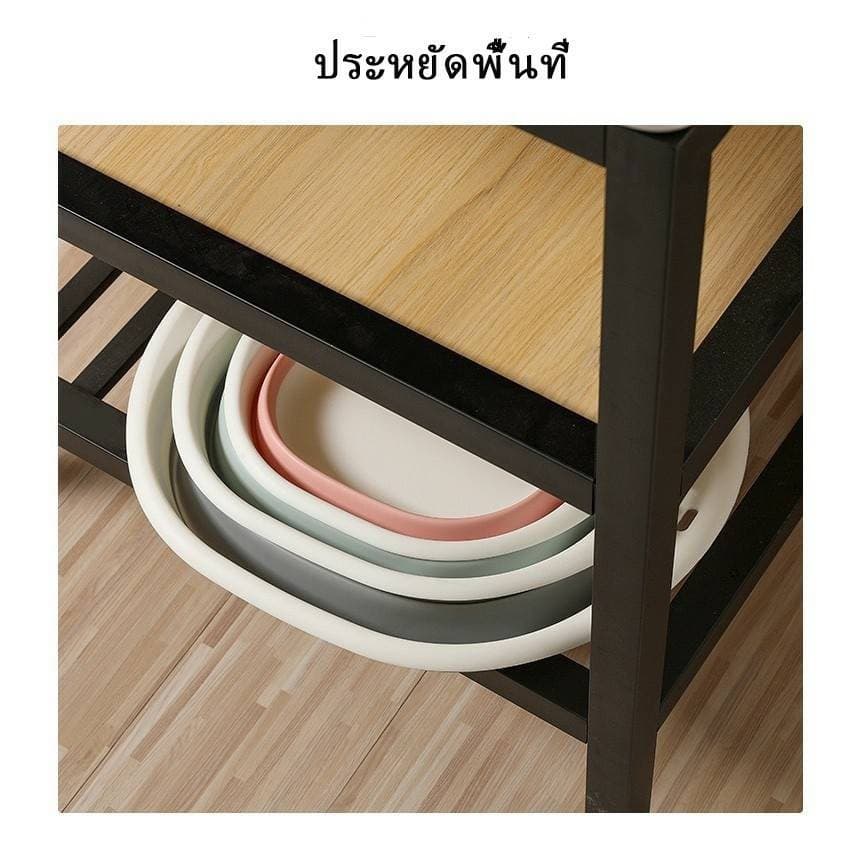 กะละมังพับได้ ซิลิโคนอเนกประสงค์ แข็งแรงทนทาน พกพาสะดวก พับเก็บเล็ก ล้างผัก ซักผ้า ตั้งแคมป์ รูปที่ 2