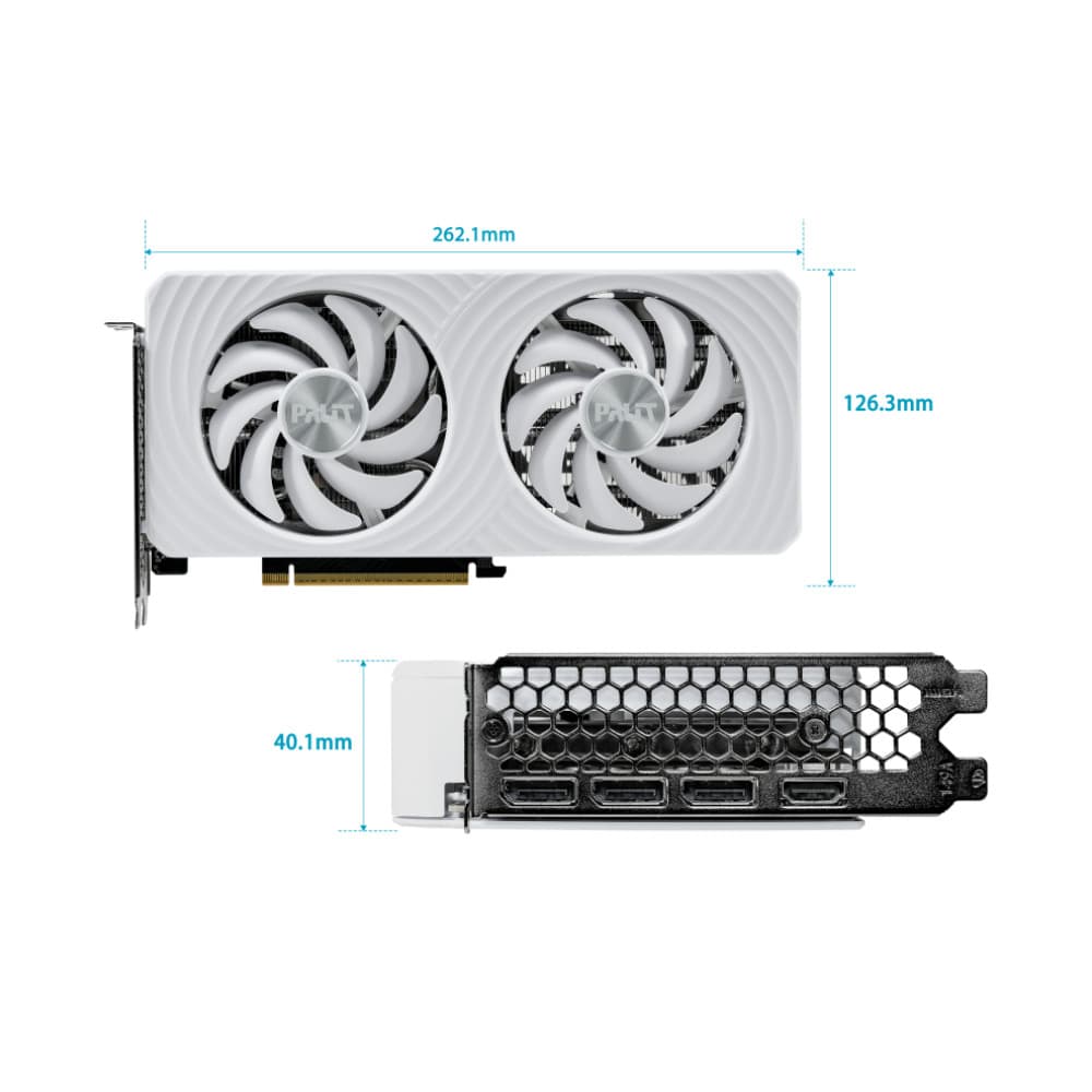 PALIT GeForce RTX™ 5060 White OC 8GB GDDR7 VGA Card การ์ดจอ รูปที่ 6