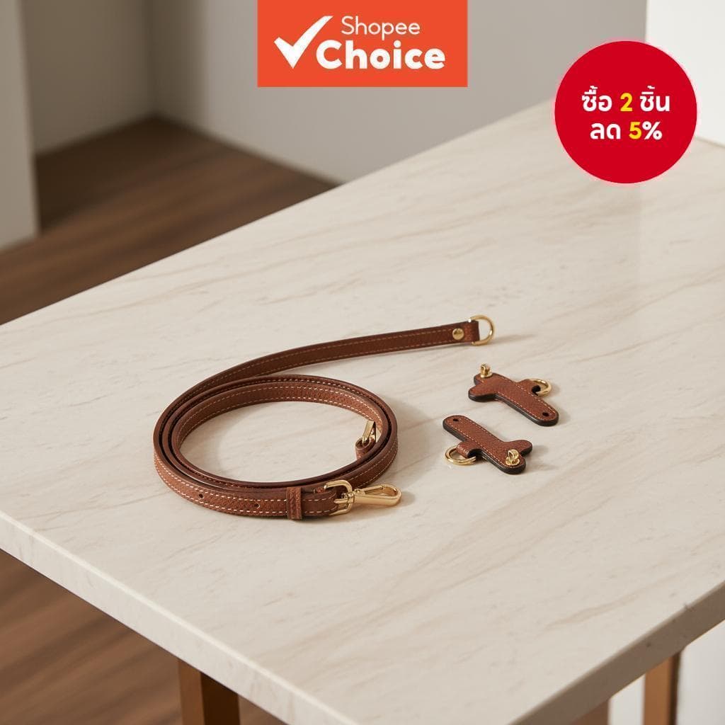 สายสะพายหนังแท้มินิ Longchamp แท้ - อุปกรณ์เสริมแปลงสายสะพายไหล่ ไม่ต้องเจาะรู รูปที่ 1