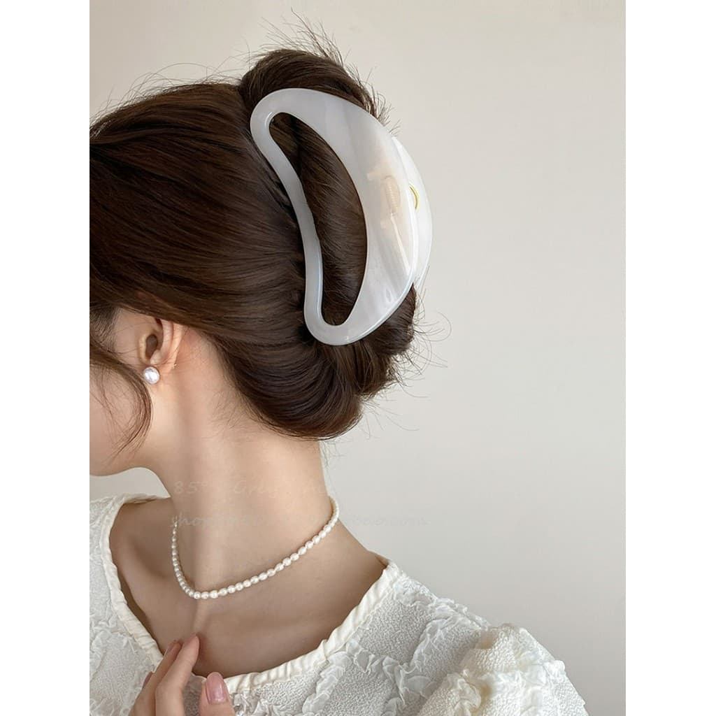 ผู้หญิงขนาดใหญ่ D Shape Grips ผม Cips Headwear อุปกรณ์เสริม รูปที่ 2