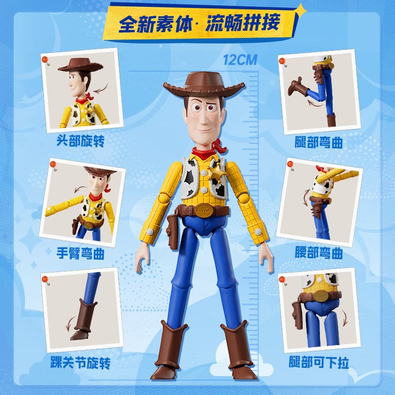 Pluco Building Block Man Disney Toy Story 5 รุ่นที่ 1 โมเดล Elite Edition Ke Figure Boy รูปที่ 4
