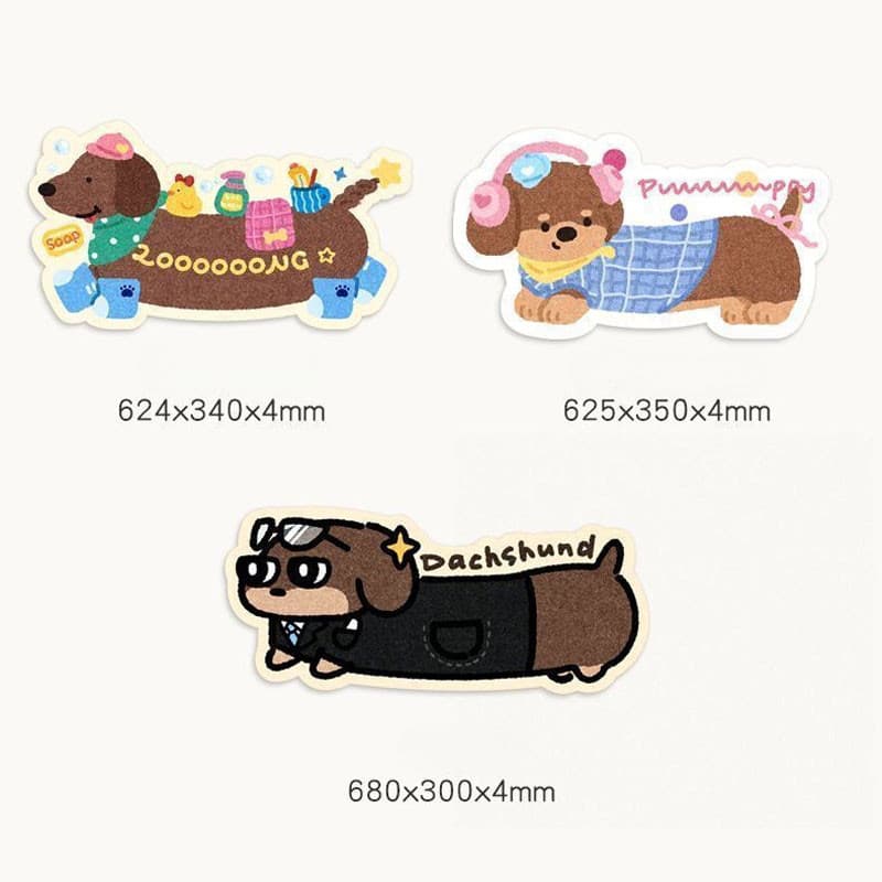 COD พรมปูพื้น 40x60CM สไตล์การ์ตูน ดูดซับน้ำได้ดี แห้งเร็ว กันลื่น ตกแต่งบ้าน พรมปูพื้นลูกสุนัขน่ารัก รูปที่ 9