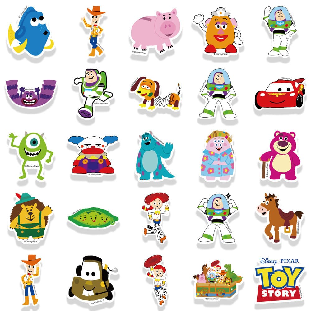 Disney Cartoon ทอย สตอรี่ toystory sticker สติกเกอร์กันน้ำ 50ชิ้น toy story รูปที่ 4