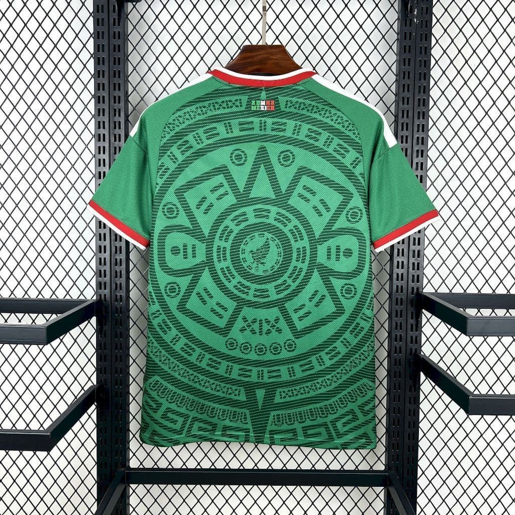 เสื้อฟุตบอลทีมชาติเม็กซิโก 2026 แบบแฟนเอดิชัน สำหรับบ้านและนอกบ้าน รูปที่ 6