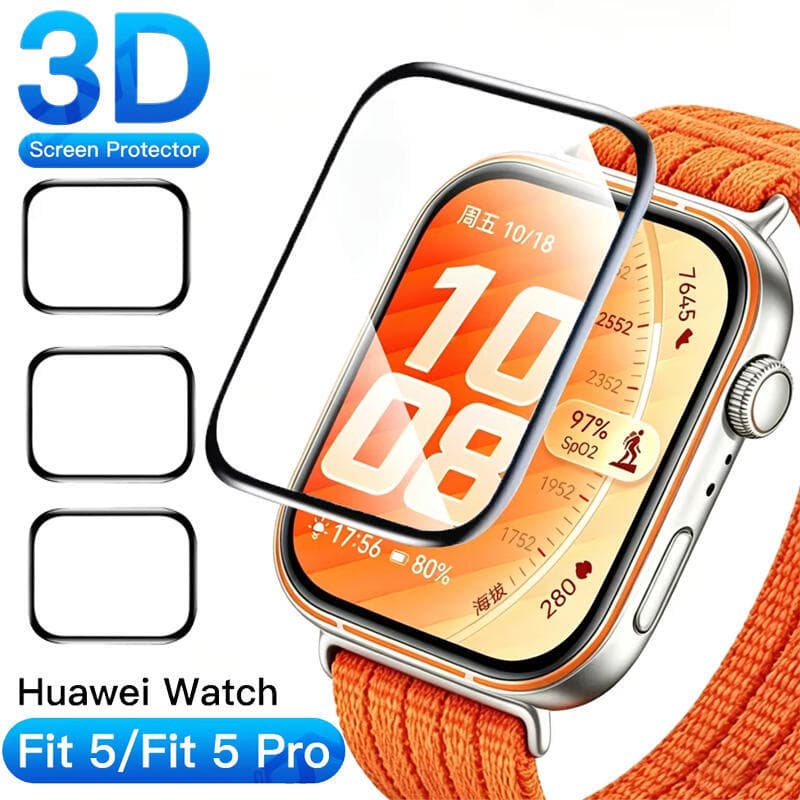 3D หน้าจอโค้ง Protector สําหรับ Huawei Fit 5 HD Coverage ฟิล์มป้องกันสําหรับนาฬิกา Huawei Fit4/4Pro/3 ป้องกันหน้าจอ รูปที่ 8