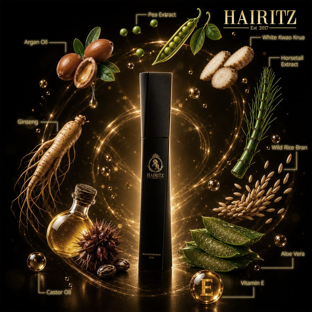 Hairitz Mascara Serum 10ml มาสคาร่าบำรุงขนคิ้วและไรผม สูตรเข้มข้น รูปที่ 3