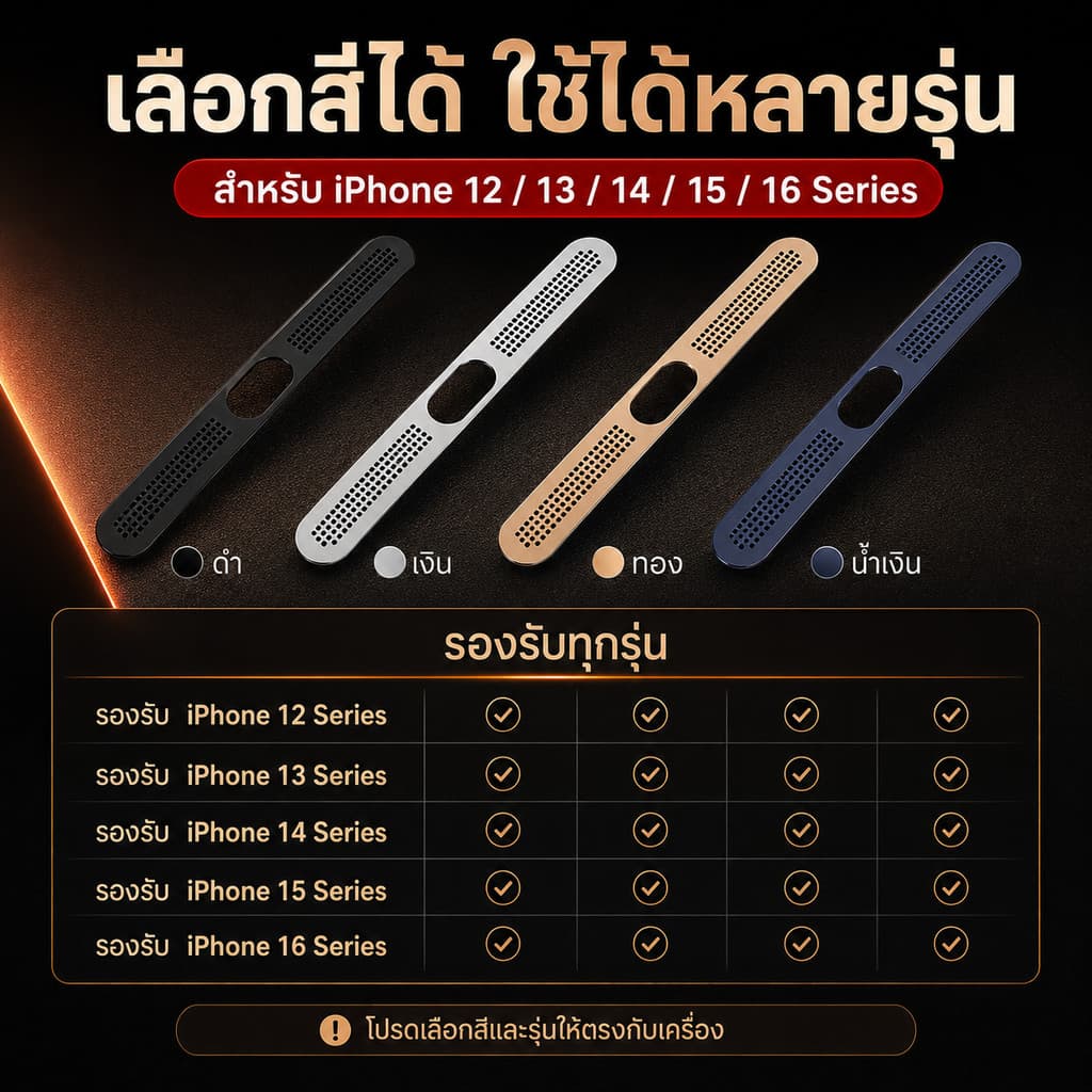 สติกเกอร์ตาข่ายโลหะกันฝุ่นลำโพงสําหรับ iPhone 16 15 Pro Max 12 13 14 Plus mini อลูมิเนียมStickers Dust net mobilephone รูปที่ 9