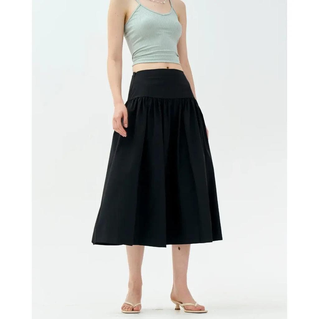 JIAQI 2062 White Whisper Skirt - กระโปรงเอวสูง S-3XL รูปที่ 7