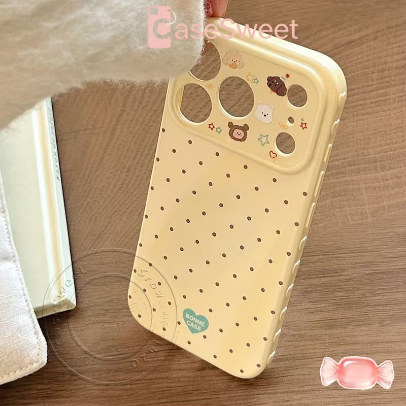 เหมาะสำหรับ Realme C75 C63 C55 C53 C35 C30 C25 C20 C11 5 C71 C61 C30s C25s C20A C12 5i 5S เคสโทรศัพท์ลายจุดพร้อมตุ๊กตา รูปที่ 7