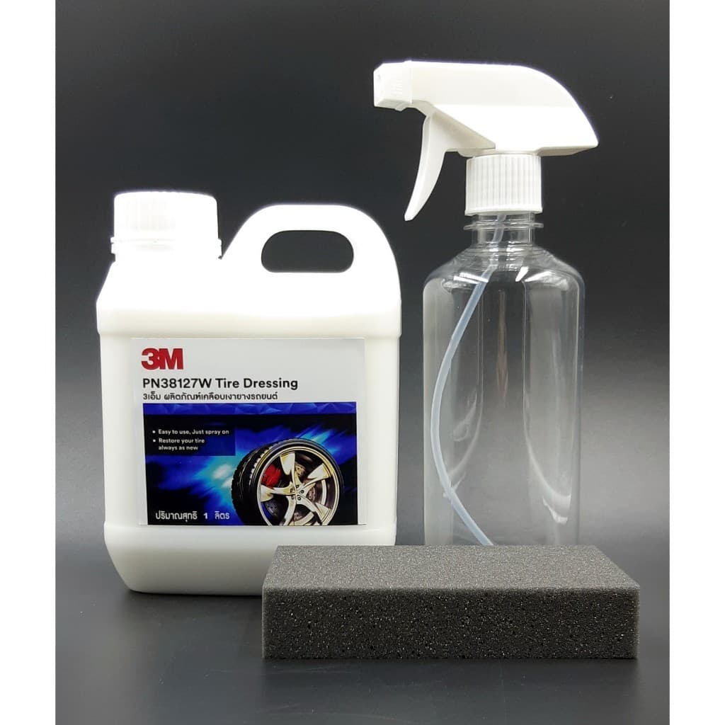 3M Tire Dressing PN38127W น้ำยา 3M แท้ เคลือบเงายาง ทายางดำ เคลือบเงายาง ทายางดำ สูตรน้ำ 1 ลิตร repackจากแก รูปที่ 9
