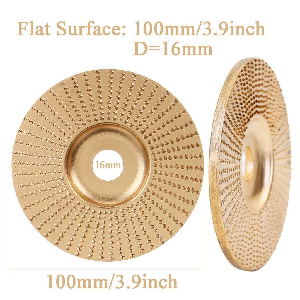 ใบเจียร์ขัดไม้ ใบขัดไม้ 100mm โลหะทังสเตนคาร์ ใบเจียร์ไม้แบบแบน ใบเจียร์แกะสลัก บุ้งขัดไม้ เครื่องมือแกะสลักไม้แผ่นขัด รูปที่ 6