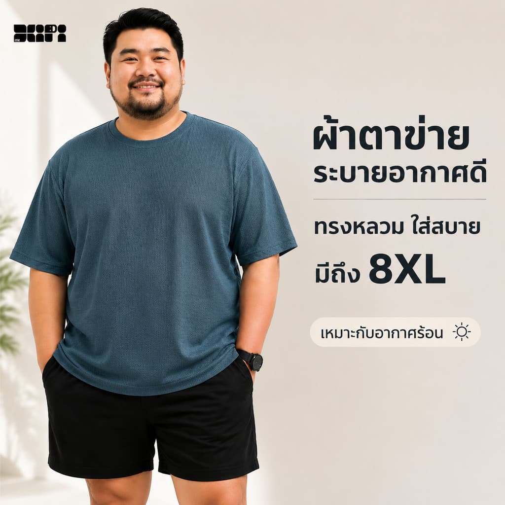 5XL 8XL เสื้อยืดผู้ชายไซส์ใหญ่พิเศษ ผ้าไอซ์ซิลค์ตาข่าย ระบายอากาศเย็นสบาย แห้งเร็วพิเศษ ทรงหลวม รูปที่ 3