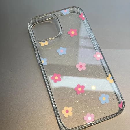 for เคส OPPO a38 a17k a3X a3s a57E a74 a5 a92 a55 a58 a16 a5s a76 a94 ทรงใสแวววาว ลายสไมลี่ ดาว ดอกไม้ สีสันสดใส รูปที่ 3