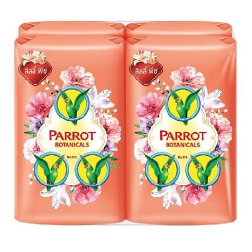 Parrot สบู่ก้อนนกแก้ว พฤกษา 70 กรัม 4 ก้อน กลิ่นหอมติดผิวยาวนาน ผิวสะอาดสดชื่น Parrot สบู่นกแก้ว รูปที่ 9