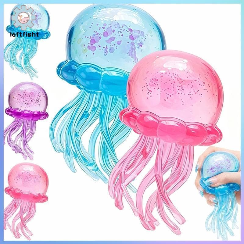 ซ้าย Nee Doh Jelly Hops Octopus Fidget ของเล่นกันน้ํา Soft Sensory ของเล่นความเครียดบรรเทาสําหรับเด็กโต๊ะใช้ GHT รูปที่ 1