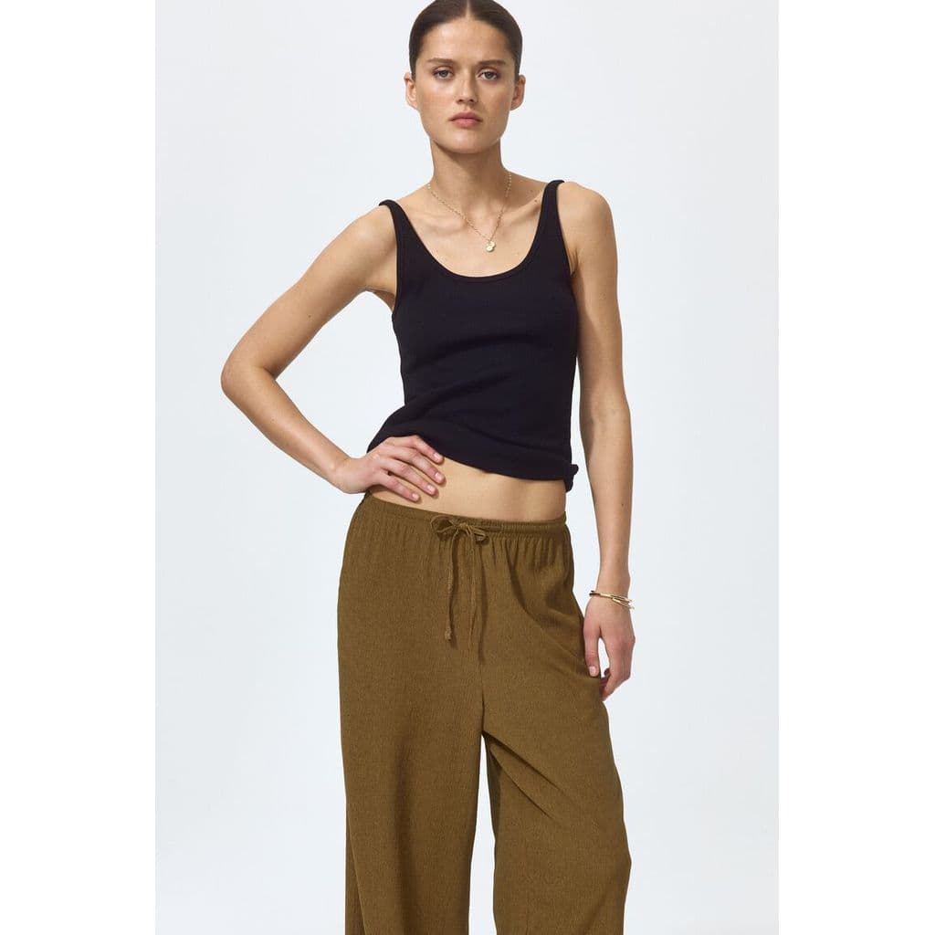 H&M กางเกงทรงกว้างแบบดึงขึ้น ผู้หญิง 1216645_13 รูปที่ 9