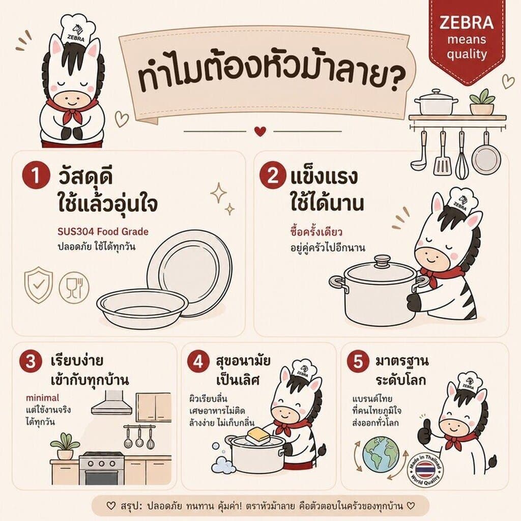 ZEBRA ตะหลิว เล็ก Focus 104008 กว้าง 3.7 นิ้ว วัดจริง 9.4 x 30.2 ซม. ตราหัวม้าลาย รูปที่ 7