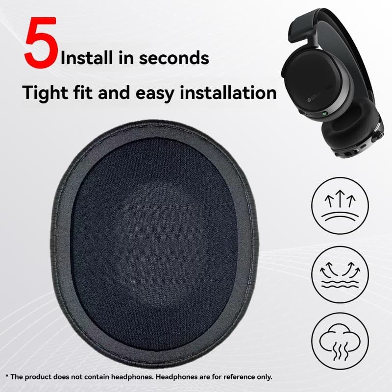Ear pads แผ่นฟองน้ําครอบหูฟัง แบบเปลี่ยน สําหรับ SteelSeries Arctis 1 3 5 7 9 Arctis 9X Pro Prime Earpads Earpbuff Ear รูปที่ 5