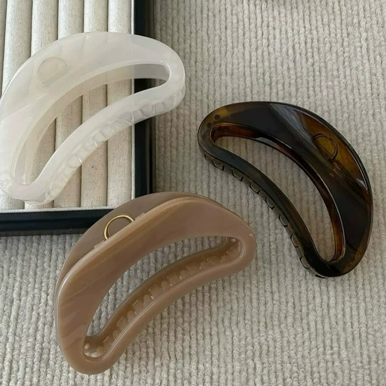 ผู้หญิงขนาดใหญ่ D Shape Grips ผม Cips Headwear อุปกรณ์เสริม รูปที่ 8