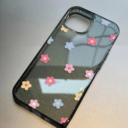 for เคส OPPO a38 a17k a3X a3s a57E a74 a5 a92 a55 a58 a16 a5s a76 a94 ทรงใสแวววาว ลายสไมลี่ ดาว ดอกไม้ สีสันสดใส รูปที่ 7