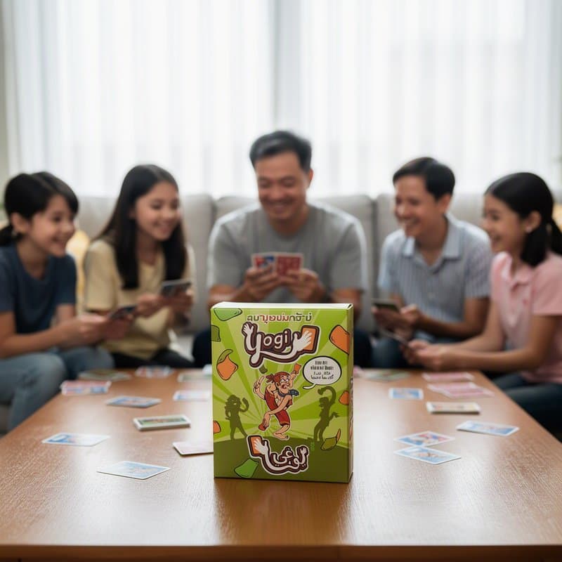 เกมกระดานโยคะ การ์ดเกมครอบครัว เกมปาร์ตี้ เสริมพัฒนาการ ปฏิสัมพันธ์พ่อแม่ลูก ของเล่นเด็ก รูปที่ 2