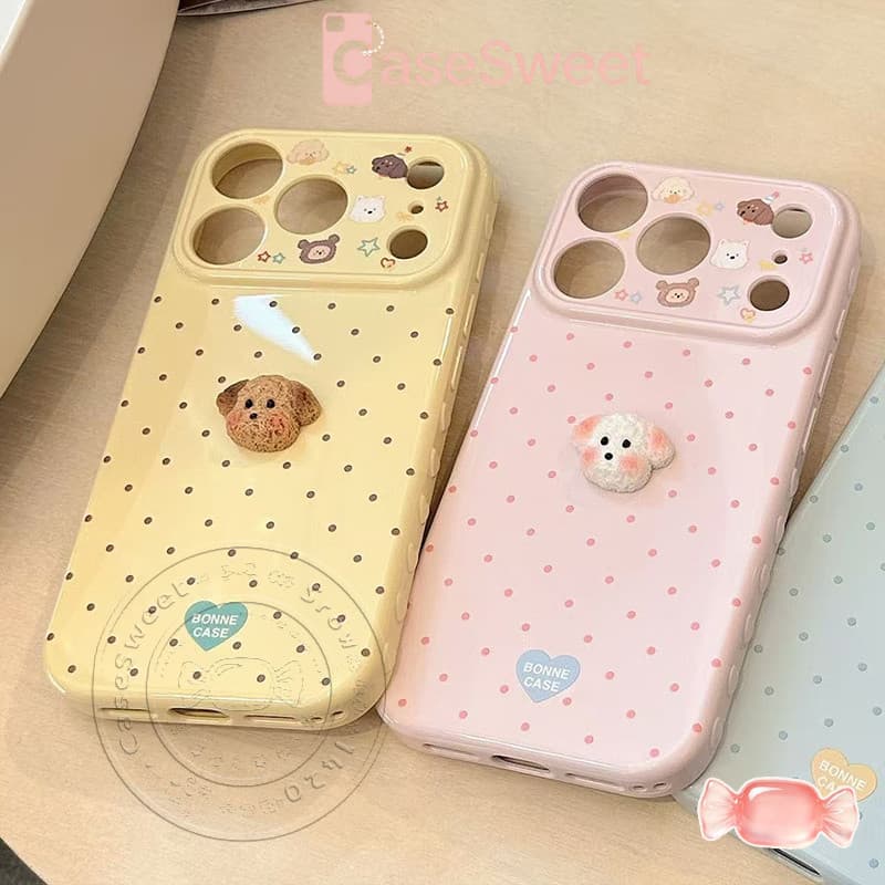 เหมาะสำหรับ Realme C75 C63 C55 C53 C35 C30 C25 C20 C11 5 C71 C61 C30s C25s C20A C12 5i 5S เคสโทรศัพท์ลายจุดพร้อมตุ๊กตา รูปที่ 4