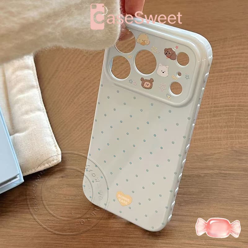 เหมาะสำหรับ Realme C75 C63 C55 C53 C35 C30 C25 C20 C11 5 C71 C61 C30s C25s C20A C12 5i 5S เคสโทรศัพท์ลายจุดพร้อมตุ๊กตา รูปที่ 2