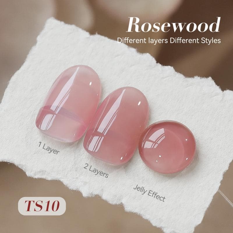 BORN PRETTY 15ml Rosewood Jelly Pink Gel ยาทาเล็บสีชมพูใส UV Soak Off Gel วานิชเล็บเจล รูปที่ 5