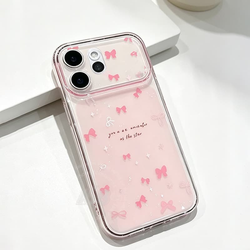 เคส OPPO Reno 16 16F 15 15F 14F 14 Pro 5G เคส OPPO Reno 16 15 Pro Max เคสน่ารักโบว์ชมพูใสกันกระแทก เคสผิวฝ้าอ่อนนุ่มไล่เฉดเบา ๆ สำหรับโทรศัพท์สำหรับนักเรียนผู้หญิง รูปที่ 7