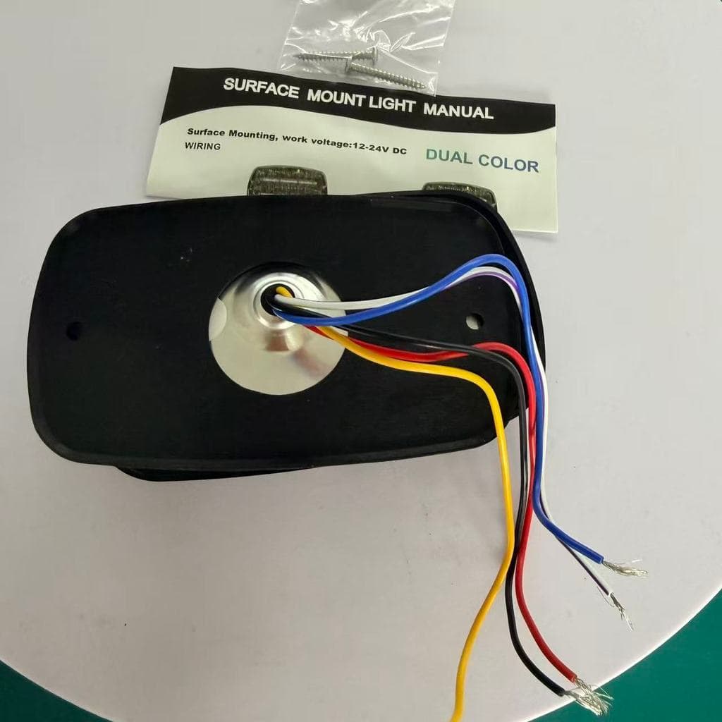 M4 DUAL COLOR 5WIRES RED TO BLUE RED TO WHITE สําหรับไฟมอเตอร์ไซค์ รูปที่ 3