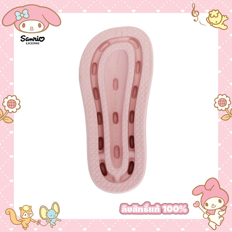 My Melody ส้นตึก รุ่นลิขสิทธิ์แท้ พื้นนุ่มใส่สบาย สีชมพู/ครีมมี่ ดีไซน์สุดคิวท์ รุ่นMM-116 รูปที่ 4