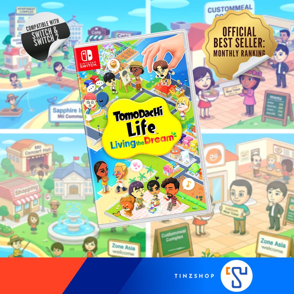 [ส่งด่วน] Nintendo Switch Game Tomodachi Life Living the Dream Zone Asia เกมยอดฮิตของนินเทนโด้
