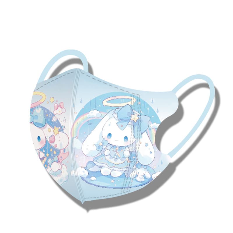 SANRIO หน้ากากการ์ตูนเด็ก ซานริโอ 3ง แบบใช้แล้วทิ้งสําหรับนักเรียน 4-12 ปีฤดูร้อนระบายอากาศและกันฝุ่นหน้ากากเด็กบรรจุภัณฑ์อิสระสูงความงาม ทํานอง หน รูปที่ 3