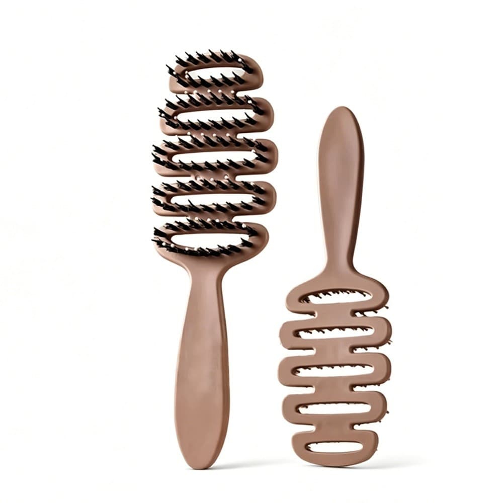 JoyTray หวีลดผมร่วง แก้ผมพันกัน ลดไฟฟ้าสถิตย์ หวียกโคนผม แปรงหวีผม Boar Bristle Hairbrush หวีพับ หวีผม รูปที่ 9