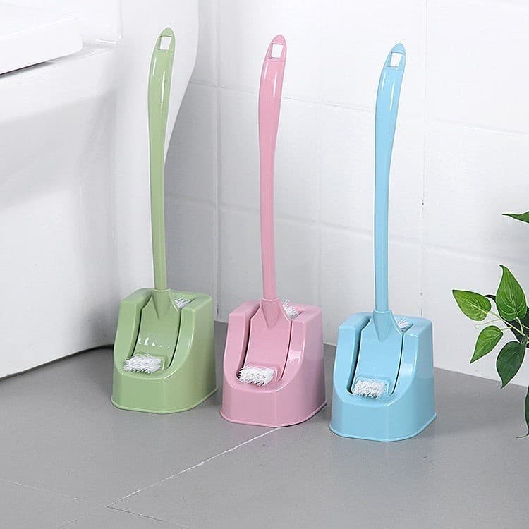 แปรงขัดห้องน้ำ แปรงขัดส้วมล้างชักโครก 2 ด้าน อุปกรณ์ทำความสะอาดบ้าน Toilet Brush อุปกรณ์ทำความสะอาดสุขภัณฑ์ รูปที่ 4