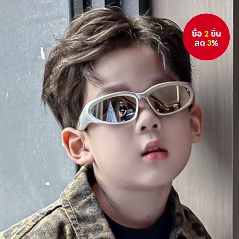 กีฬากลางแจ้งแว่นตาเด็กพังก์ขี่จักรยานแว่นตาเด็กทารกแฟชั่นเด็กแว่นกันแดด รูปที่ 1