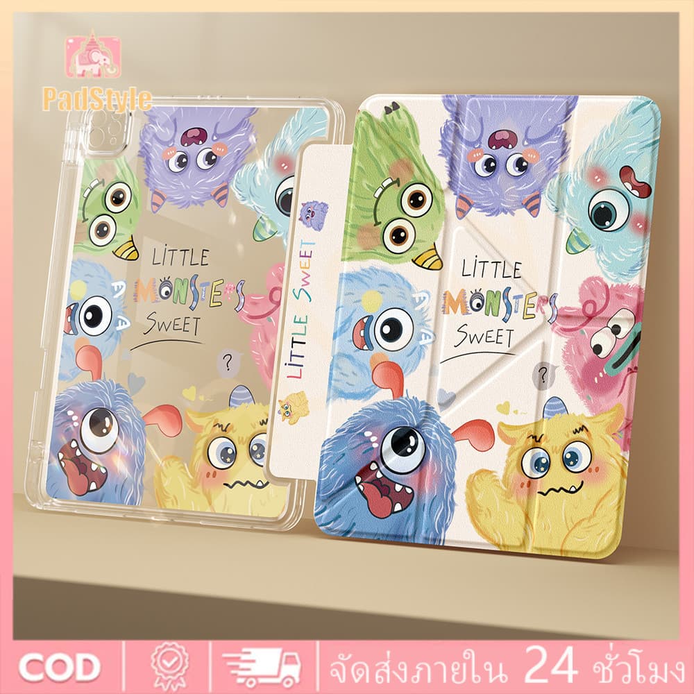 เคสไอแพด gen11 a16 air11 Air5 Gen9/8/7 Pro11 3+Y-shaped เคสสำหรับไอแพด Crystal Glass for case ipad air4 ipad gen10 2022 รูปที่ 2