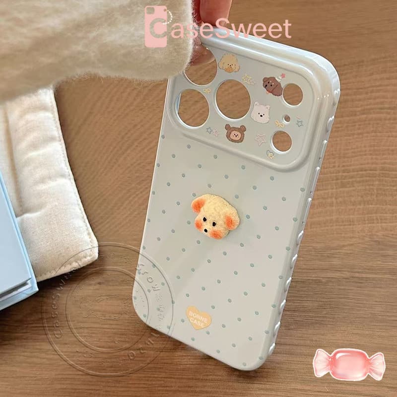 เหมาะสำหรับ Realme C75 C63 C55 C53 C35 C30 C25 C20 C11 5 C71 C61 C30s C25s C20A C12 5i 5S เคสโทรศัพท์ลายจุดพร้อมตุ๊กตา รูปที่ 5