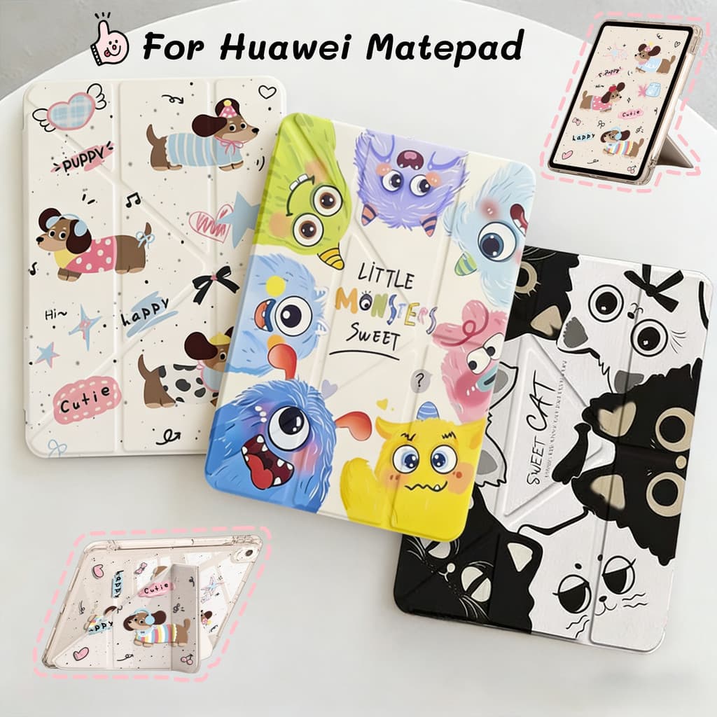 ในไทย เคสสีพาสเทล สำหรับรุ่น Huawei MatePad SE11 / 11.5 2025 2026 ด้านหลังโปร่งใส ใส่ปากกาได รูปที่ 3