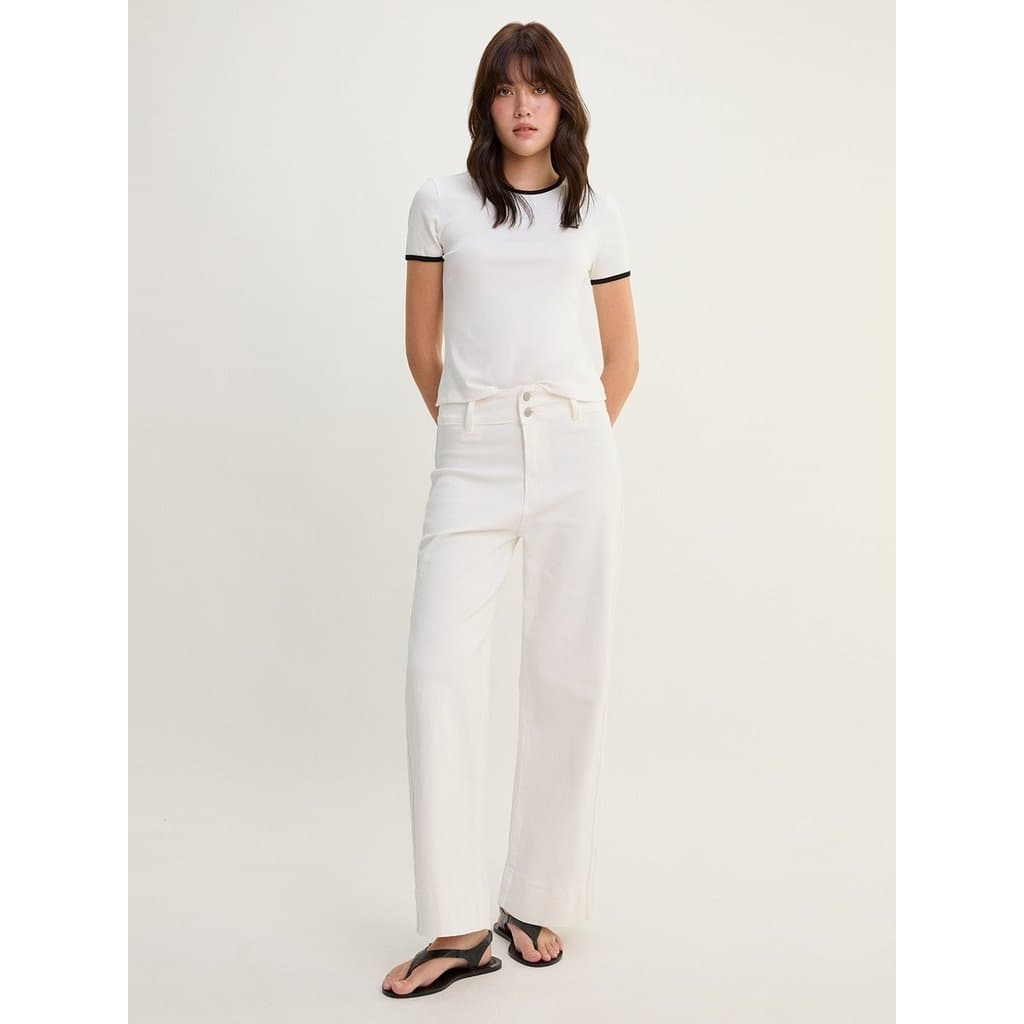 เสื้อยืดเข้ารูป ขอบตัดกัน / Contrast Trim Fitted Tee รูปที่ 6
