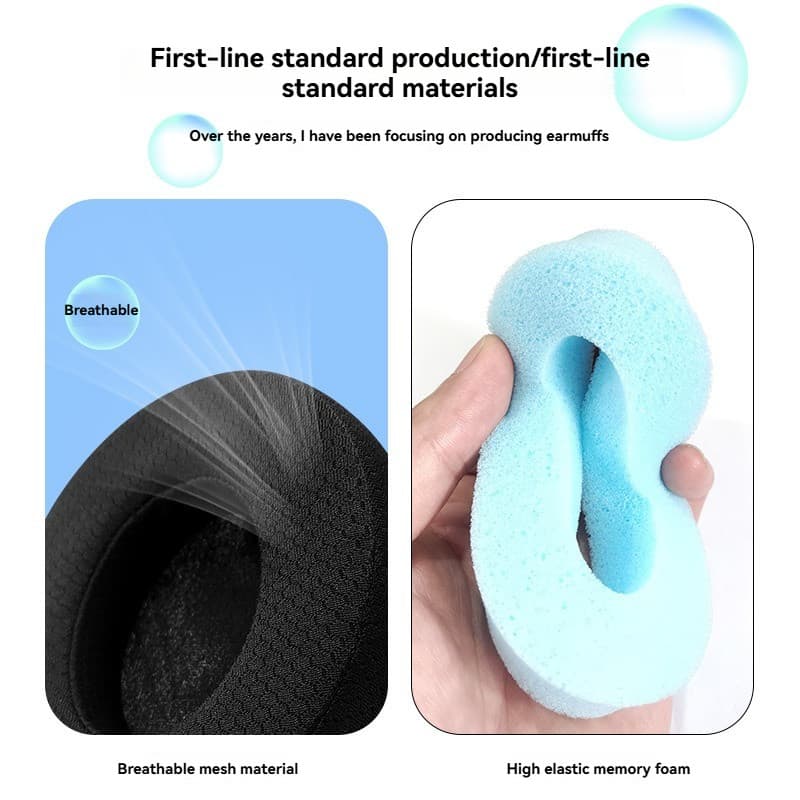 Ear pads แผ่นฟองน้ําครอบหูฟัง แบบเปลี่ยน สําหรับ SteelSeries Arctis 1 3 5 7 9 Arctis 9X Pro Prime Earpads Earpbuff Ear รูปที่ 4