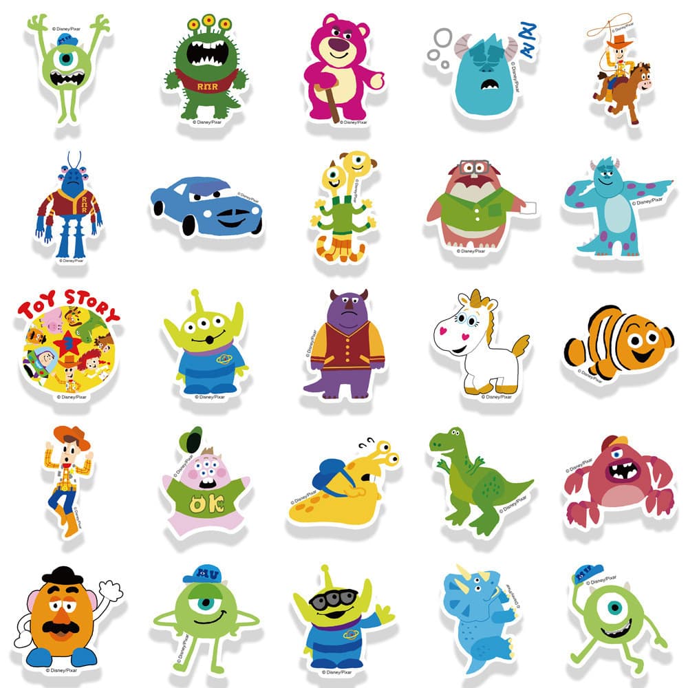 Disney Cartoon ทอย สตอรี่ toystory sticker สติกเกอร์กันน้ำ 50ชิ้น toy story รูปที่ 3