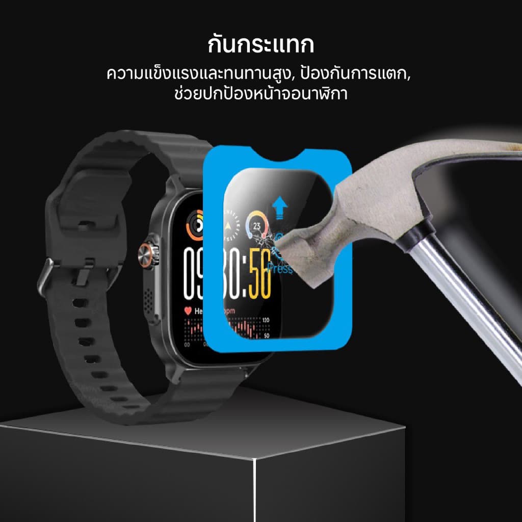 ฟิล์มกระจกกันรอย สำหรับนาฬิกา Realme Watch 5 รูปที่ 6