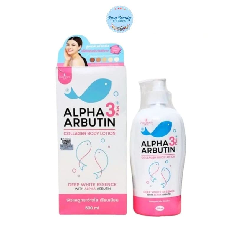 Precious Skin Alpha Arbutin 3 plus Collagen Lotion 500ml. โลชั่นอัลฟ่าอาร์บูติน รูปที่ 1