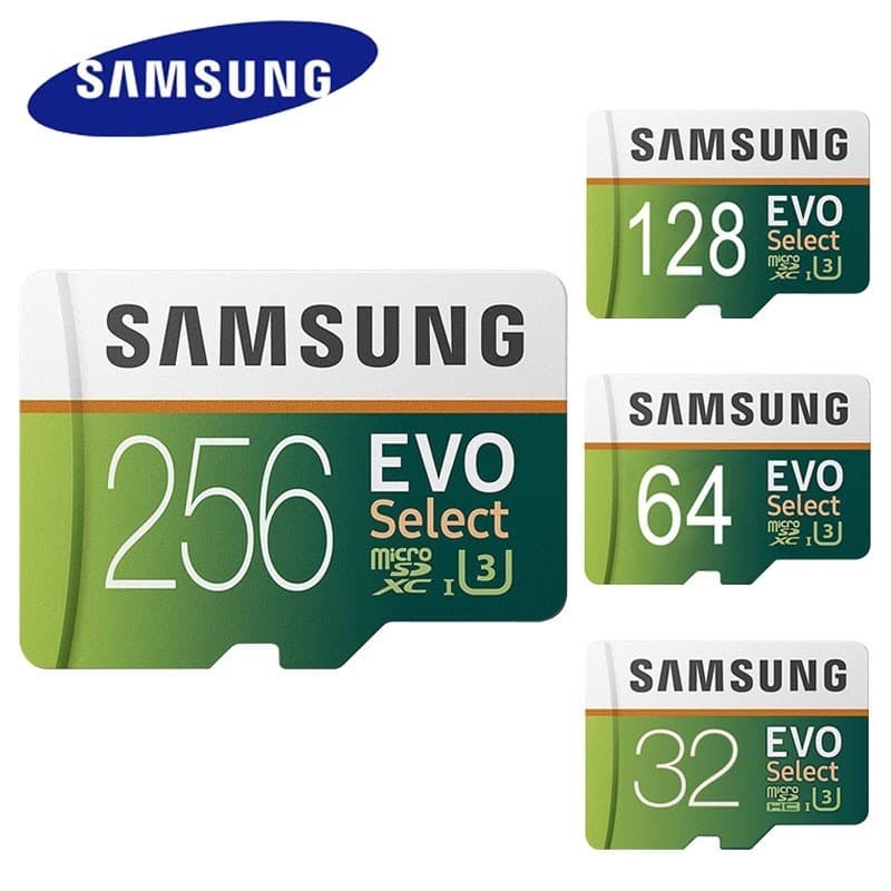 เมมโมรี่การ์ด SAMSUNG Micro SDcard 32GB 64GB 128GB 256GB Class 10 EVO Select memory card การ์ดหน่วยความจำ รูปที่ 1