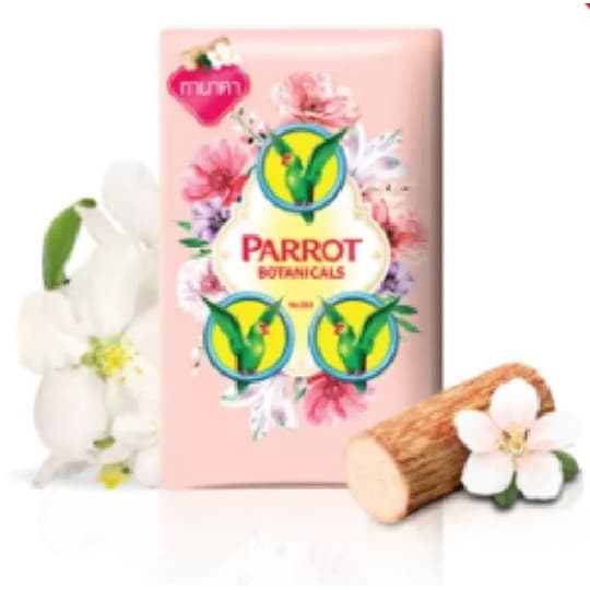Parrot สบู่ก้อนนกแก้ว พฤกษา 70 กรัม 4 ก้อน กลิ่นหอมติดผิวยาวนาน ผิวสะอาดสดชื่น Parrot สบู่นกแก้ว รูปที่ 6