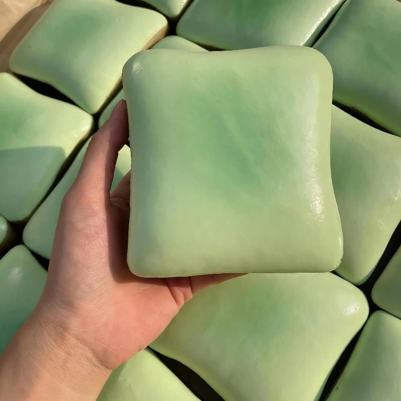 ของเล่นสกุชชี่ขนมปังขนมปังขนมปังปิ้งจําลองของเล่นอยู่ไม่สุขบรรเทาความเครียดแบบหลายสี รูปที่ 8