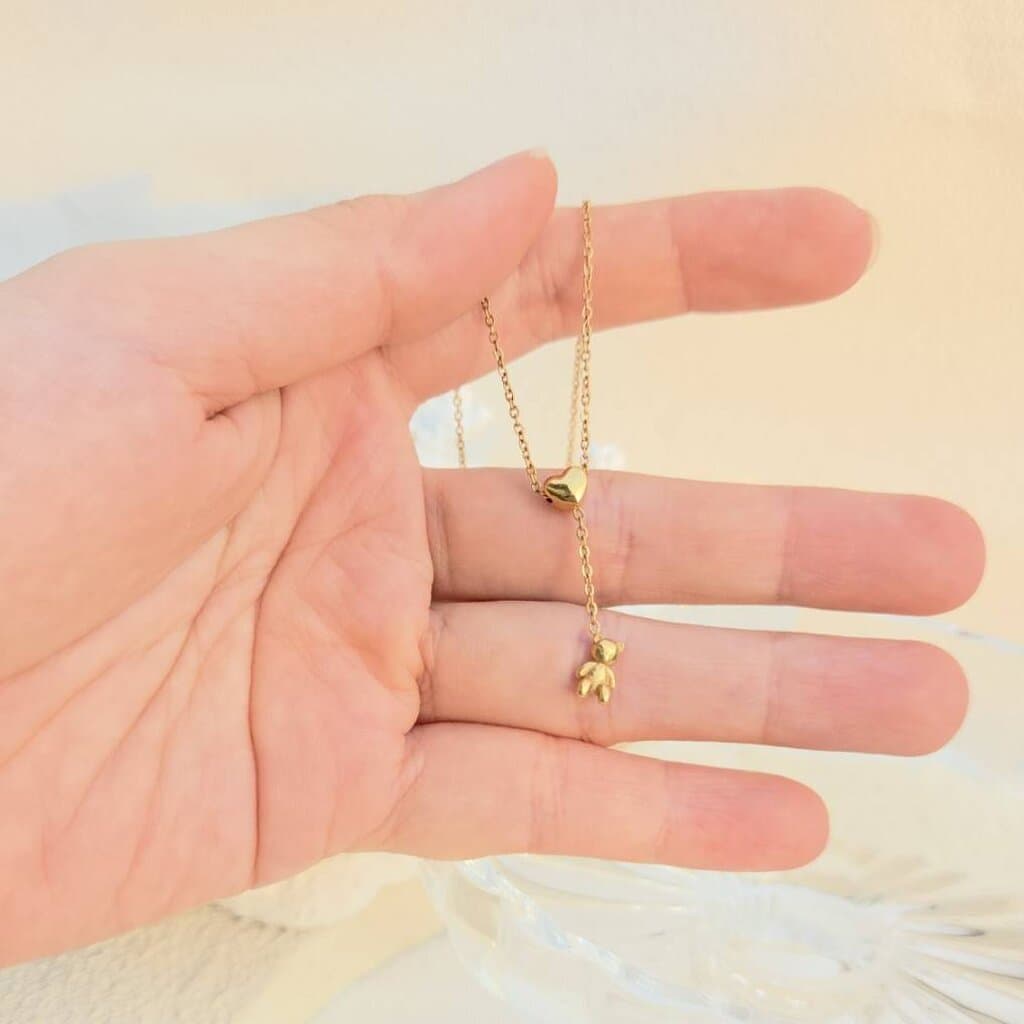 WELRY.acc สร้อยคอน้องหมี Tiny teddy รูปที่ 9